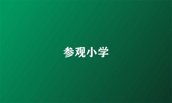 参观小学