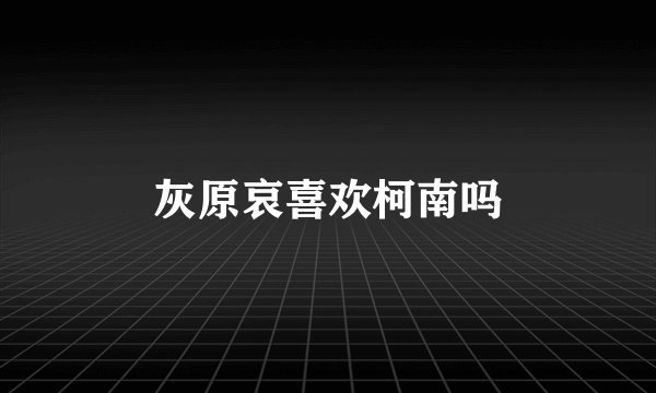 灰原哀喜欢柯南吗