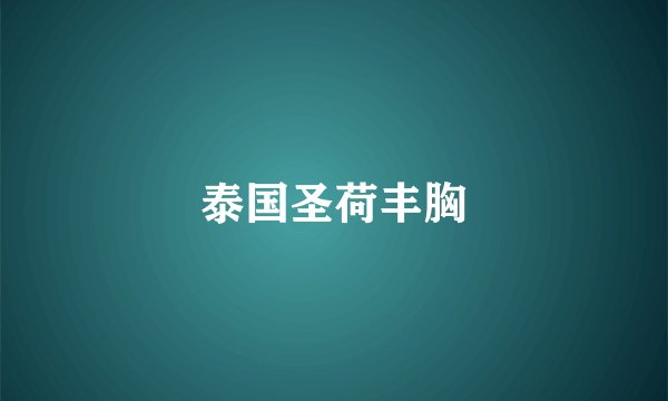 泰国圣荷丰胸