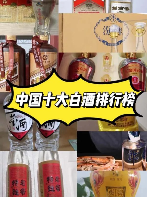 中国十大白酒排行榜及价格