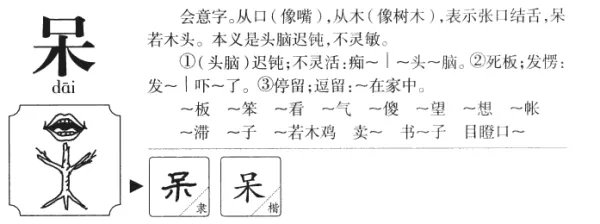 呆的拼音是什么,