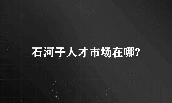 石河子人才市场在哪?
