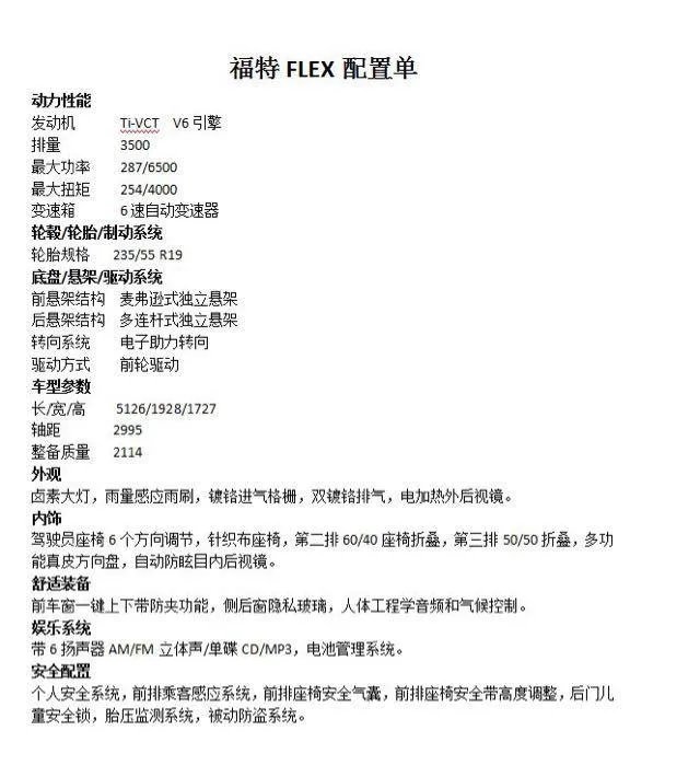 如何评价进口福特FLEX福莱克斯?