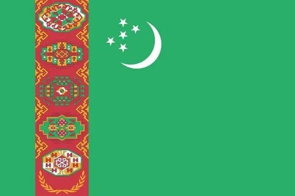 土库曼斯坦使用五星旗，他们的五星旗有什么含义？