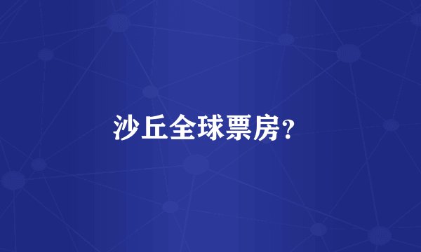 沙丘全球票房？