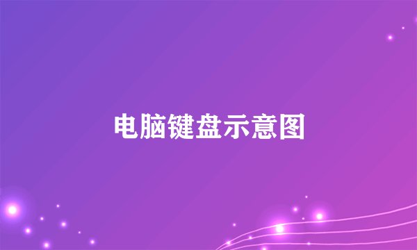 电脑键盘示意图