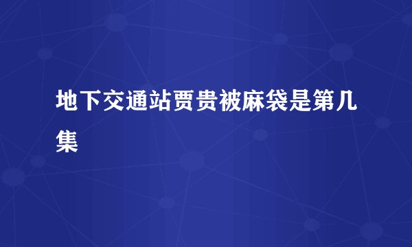 地下交通站贾贵被麻袋是第几集