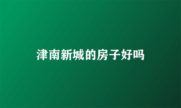 津南新城的房子好吗