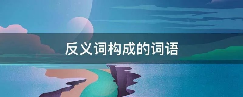 反义词构成的词语