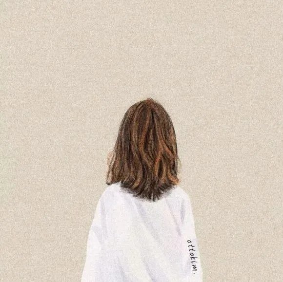 有没有唯美好看的女生背影插画图片？