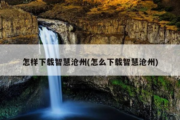 怎样下载智慧沧州(怎么下载智慧沧州)