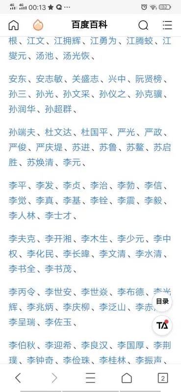 开国少将名单