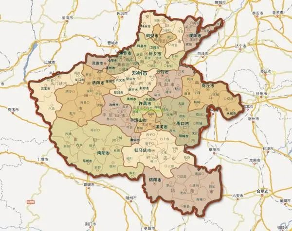 河南省地图