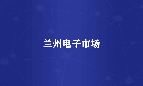 兰州电子市场