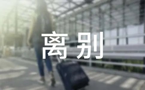 同事离别感言