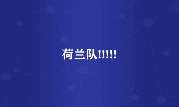 荷兰队!!!!!