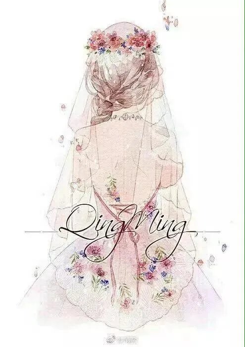有没有唯美好看的女生背影插画图片？