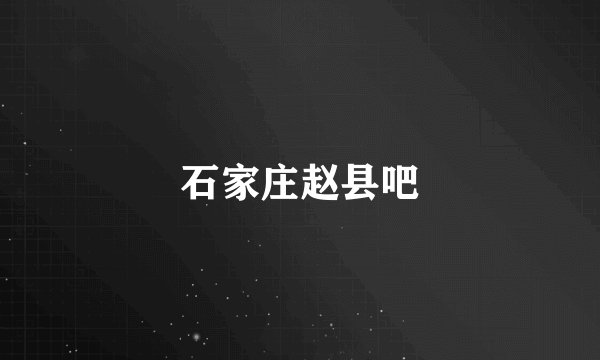 石家庄赵县吧