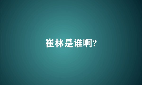 崔林是谁啊?