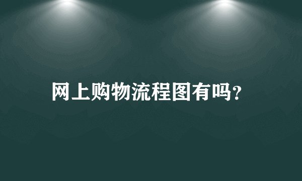 网上购物流程图有吗？