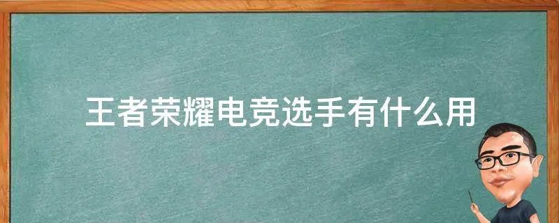 王者荣耀电竞选手有什么用