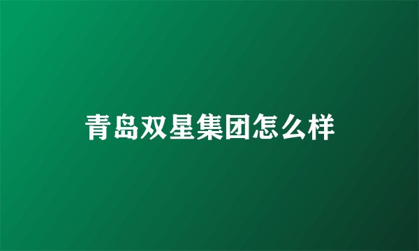 青岛双星集团怎么样
