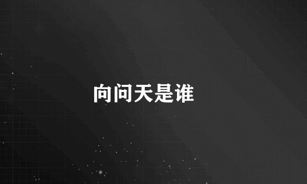 向问天是谁﹖