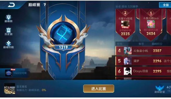 巅峰赛荣耀战力规则是什么?