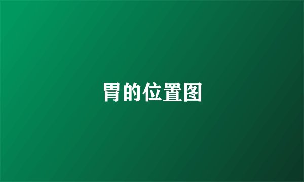 胃的位置图