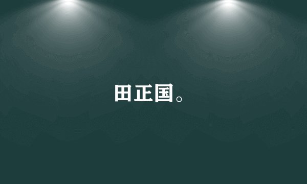 田正国。