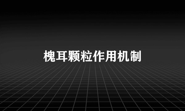 槐耳颗粒作用机制