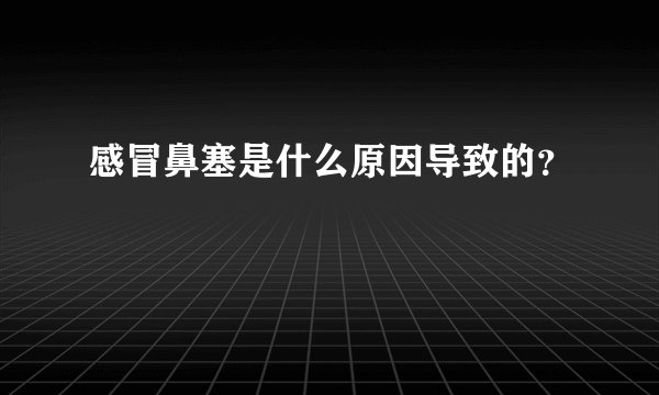 感冒鼻塞是什么原因导致的？