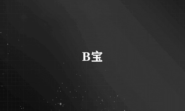 B宝
