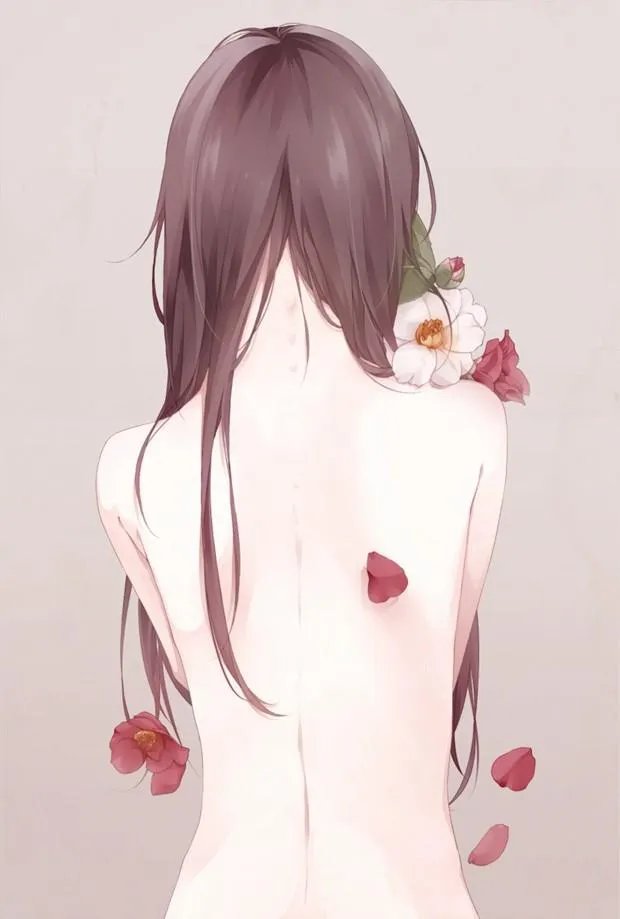 有没有唯美好看的女生背影插画图片？