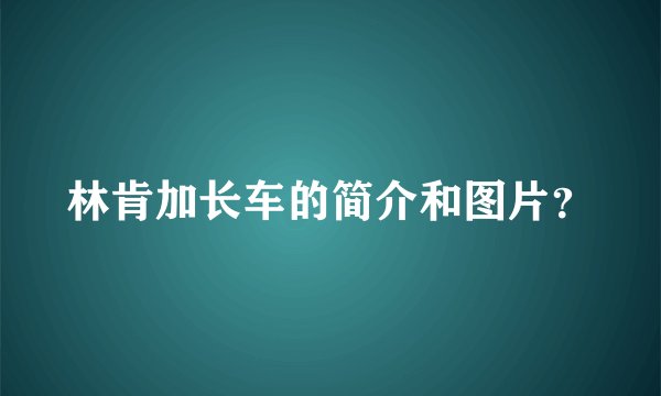 林肯加长车的简介和图片？