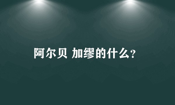 阿尔贝 加缪的什么?
