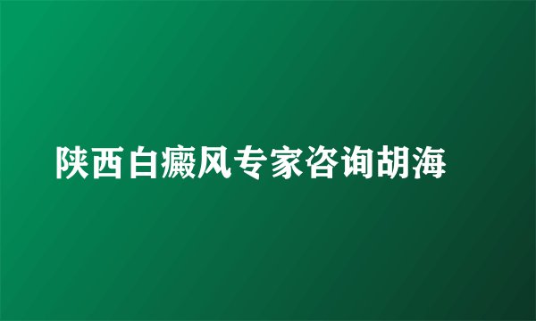 陕西白癜风专家咨询胡海彥