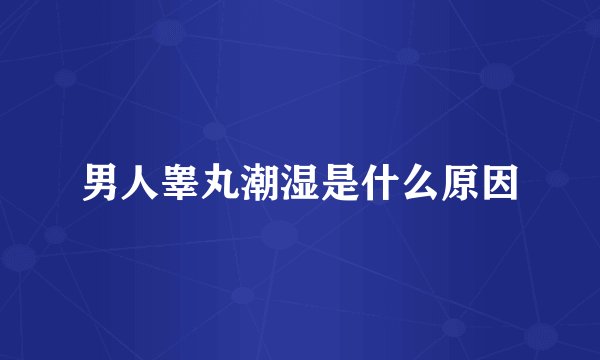 男人睾丸潮湿是什么原因