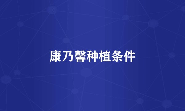 康乃馨种植条件