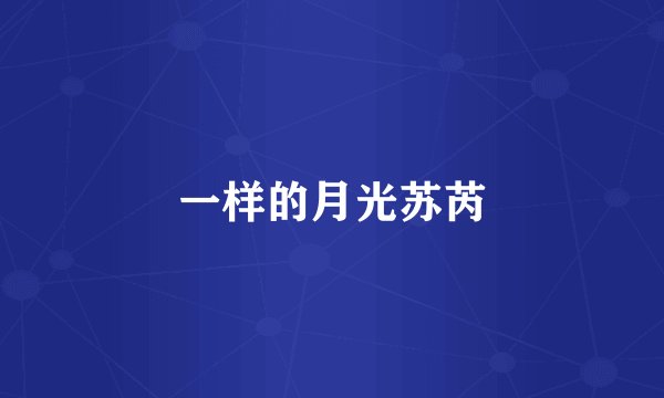 一样的月光苏芮