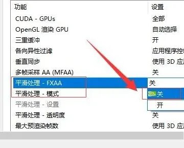 nvidia控制面板3d设置FXAA要不要开,平滑处理透明度选什么,多采还是超采 .