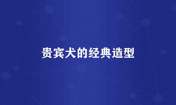 贵宾犬的经典造型