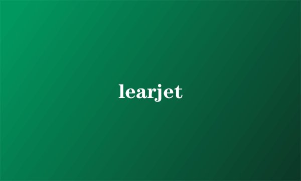 learjet
