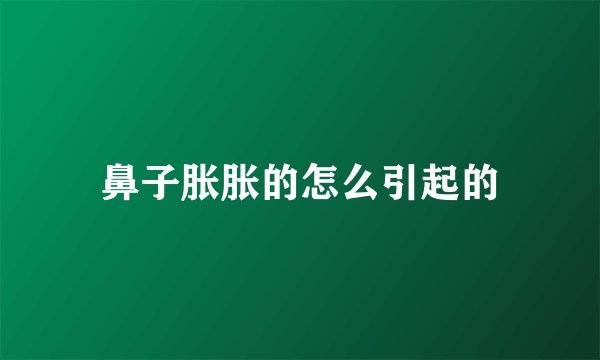 鼻子胀胀的怎么引起的