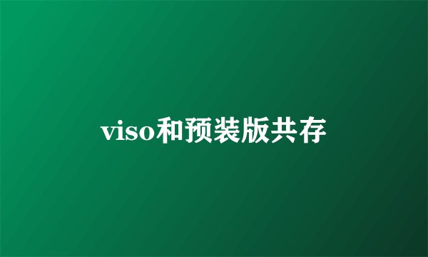 viso和预装版共存