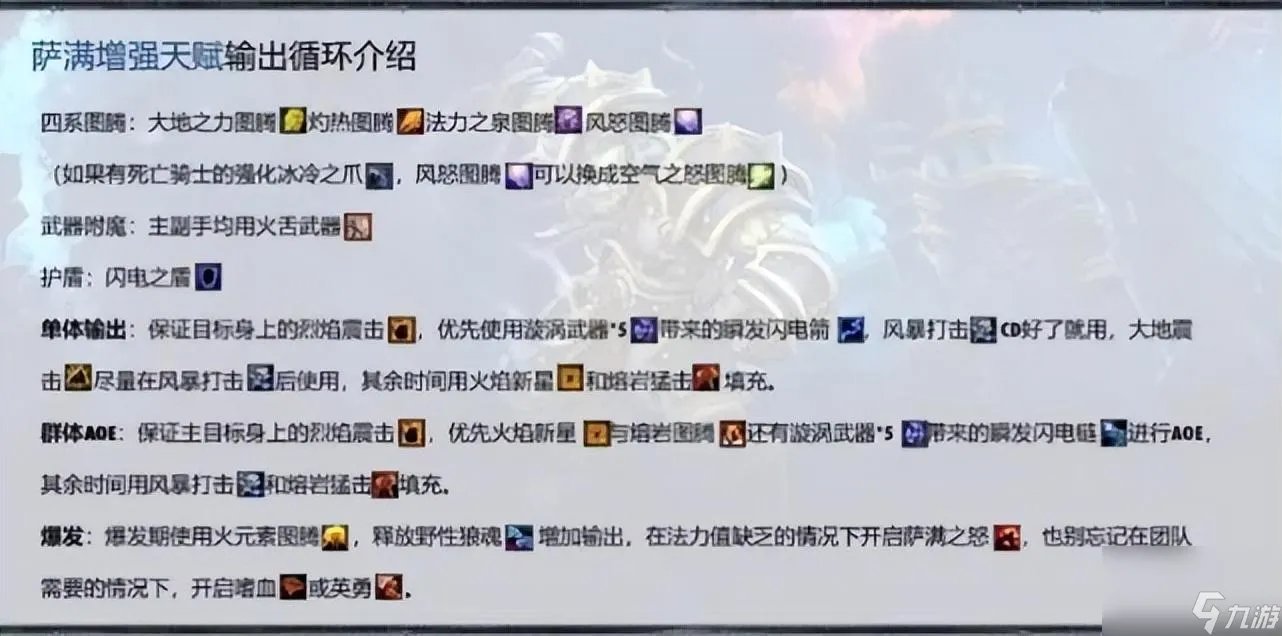 魔兽萨满天赋加点图详解 萨满全方位加点攻略