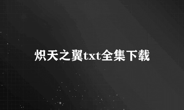 炽天之翼txt全集下载
