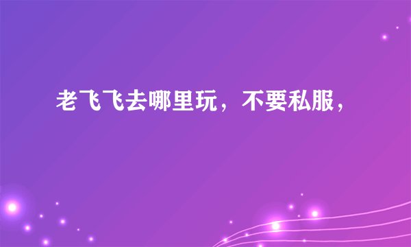 老飞飞去哪里玩，不要私服，