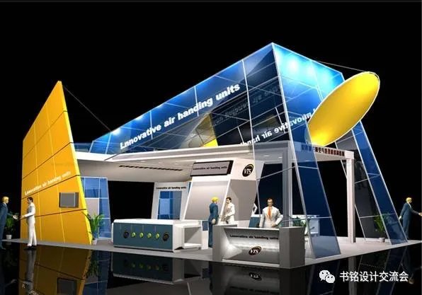 商业展览展示展厅会展展台场景3D模型设计素材