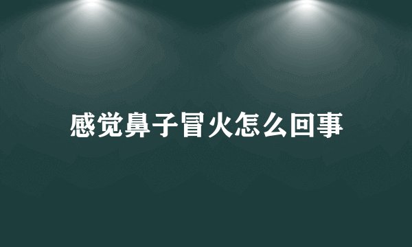 感觉鼻子冒火怎么回事
